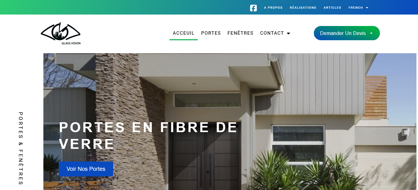 Glass Vision – Fibre de Verre Fenêtres & Portes A vendre